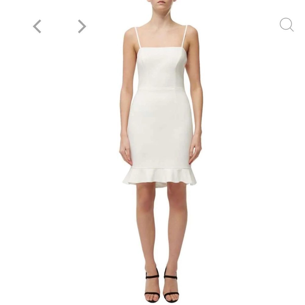 French Connection Whisper Light Ruffle Hem Dress